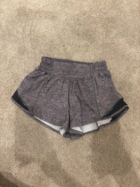 lululemon athletica Heathered Grey Running Shorts